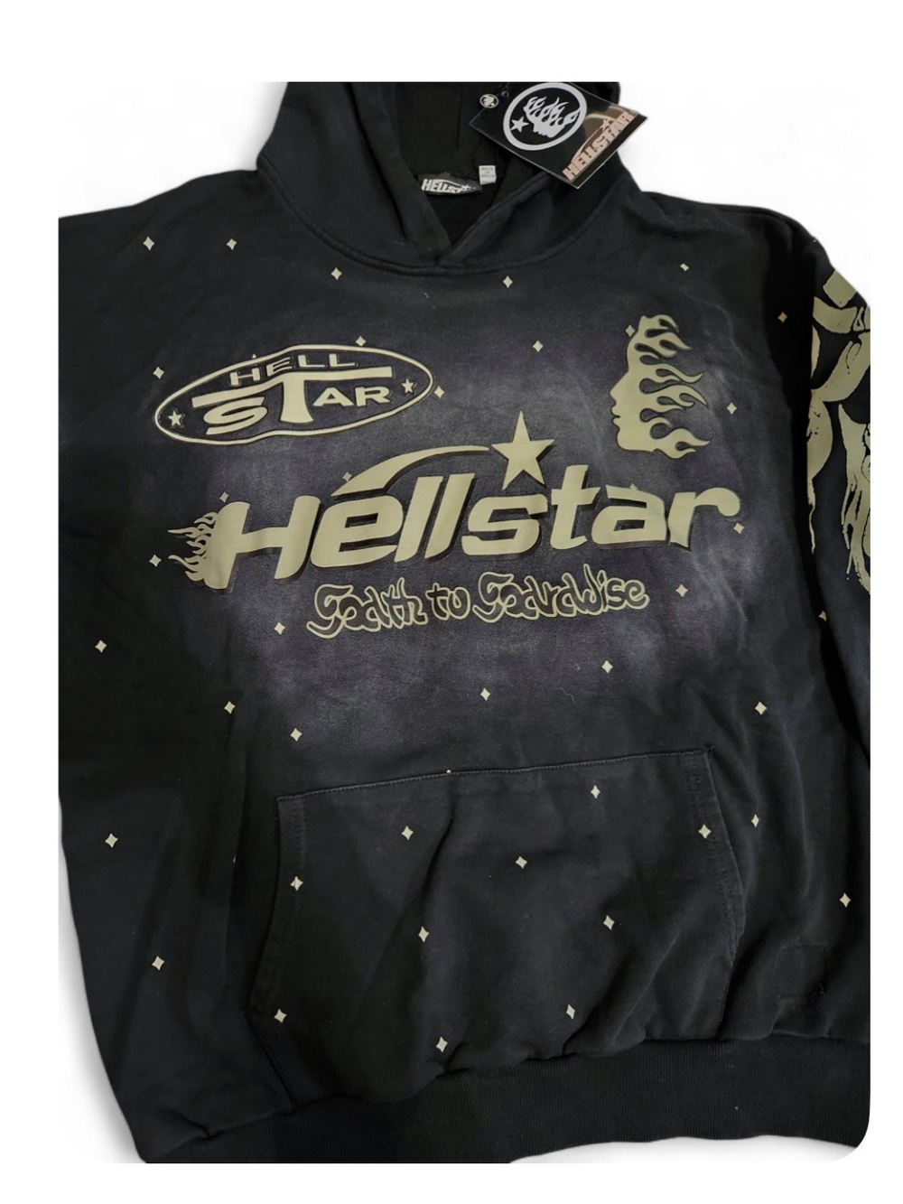 Men’s Black  Hellstar Hoodie - Faith to Paradise